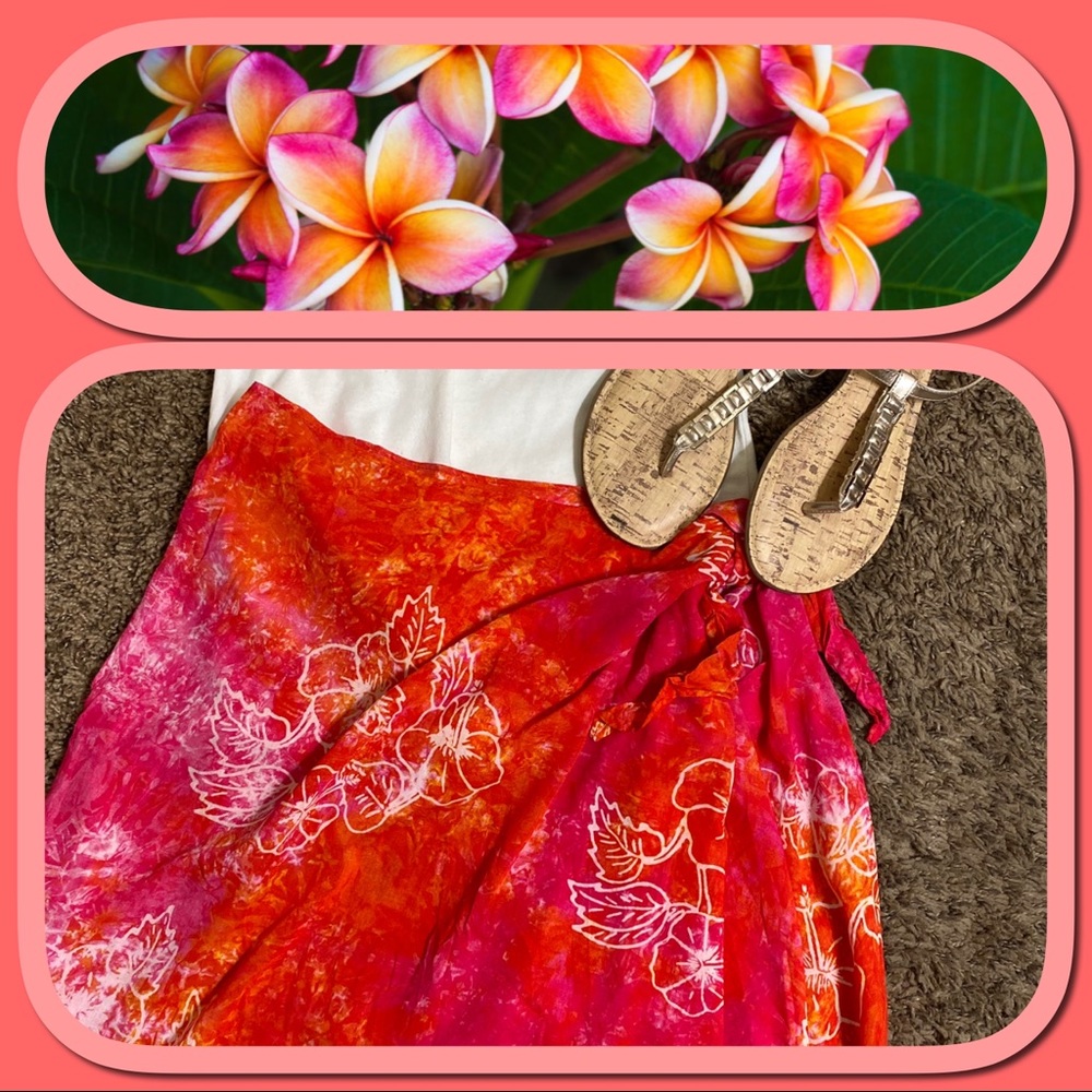 Like New Pretty Tropical Print Sarong🌺